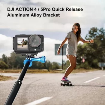 PULUZ PU768B Cage Rail DJI Osmo Action 5 Pro / 4:lle, vaaka- ja pystysuunta