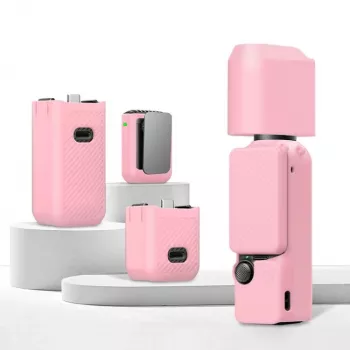 PULUZ 6-in-1 suojalaukku-sarja DJI Osmo Pocket 3 - pinkki TPU/PU