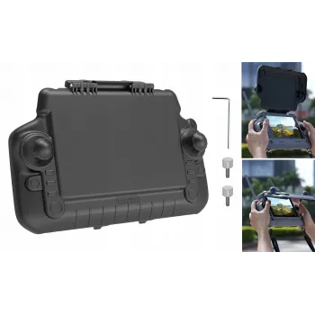 SUNNYLIFE vastavalosuoja + silikonikotelo DJI RC Plus 2 kauko-ohjaimelle YK05-D