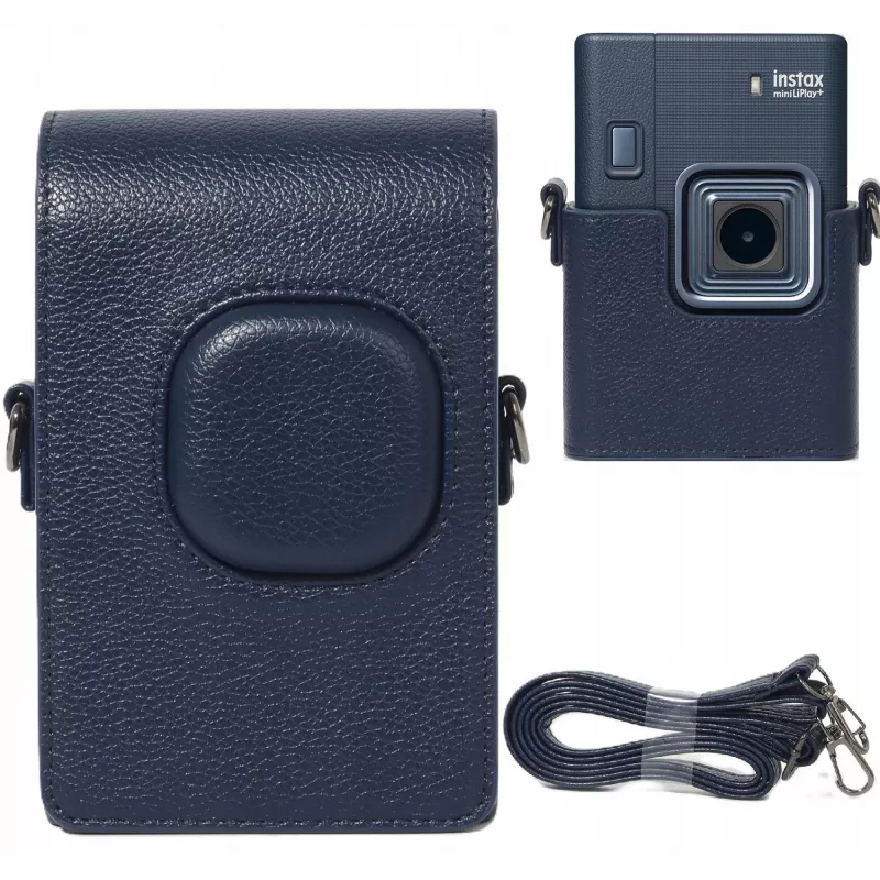 LOVEINSTANT suojakotelo Fujifilm Instax Mini LiPlay+ -kameralle, Navy Blue