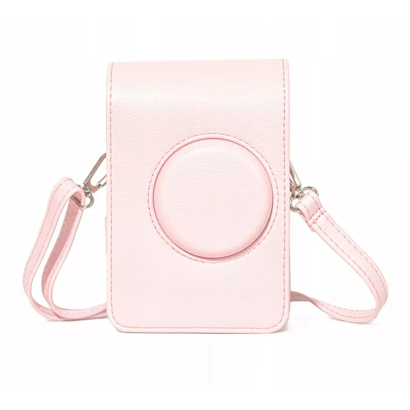 LOVEINSTANT kotelo pussukka suojakotelo Fujifilm Instax Mini Evo pinkki pystysuora