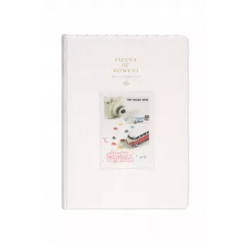 LOVEINSTANT-valokuvakansio 128 kuvalle Fujifilm Instax Mini 99 12 40 11 41 Evo LiPlay Link / valkoinen