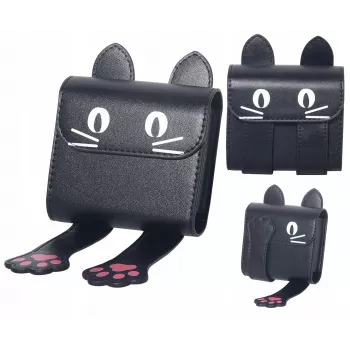LOVEINSTANT kotelo Instax Square Mini -valokuville, sopii Fuji SQ1 SQ6 99 41 40 12 11, Black Cat