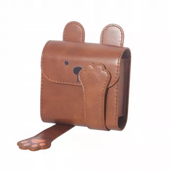 LOVEINSTANT-valokuvakansio Fujifilm Instax Square ja Mini - Brown Bear -kuosi, 64 kuvaa