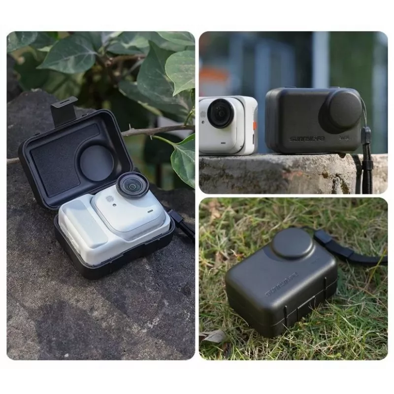 SUNNYLIFE kova kotelo Insta360 GO Ultra -kameralle - musta (GU-SN135-D)