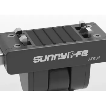 SUNNYLIFE magneettinen pikairrotuspidike 1/4 tuuman ruuvilla Insta360 X4, X3, Ace Pro ja muut - musta (AD136-D)
