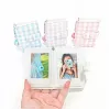 LOVEINSTANT taskuvalokuva-albumi 28 Instax Mini -kuvalle - ruutukuvio - pinkki