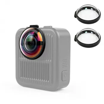 PULUZ 2x karkaistu linssinsuojus GoPro Max 2 -kameraan - musta kehys
