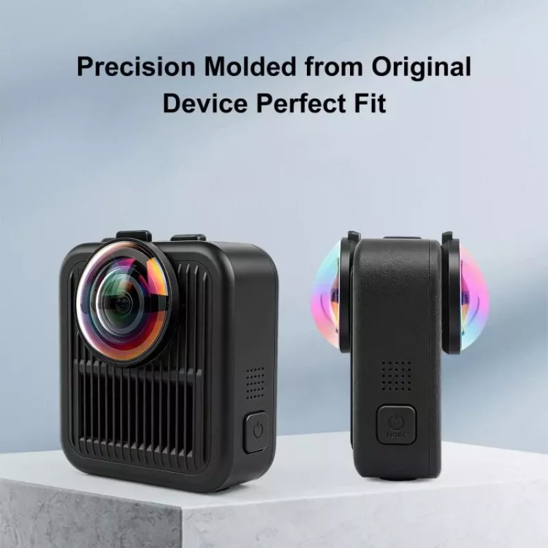 PULUZ 2x karkaistu linssinsuojus GoPro Max 2 -kameraan - musta kehys