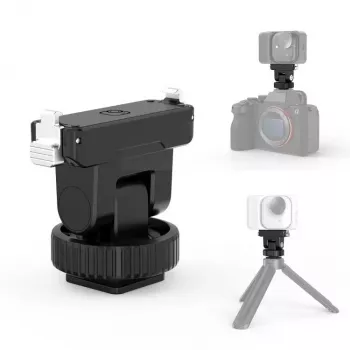 PULUZ magneettinen pikakiinnike 1/4 tuuman ruuvilla ja kylmäkenkäadapterilla Insta360 GO Ultra- ja toimintakameroille - PU1073B