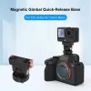 PULUZ PU1071B magneettinen pikakiinnitysteline 1/4 ja ISO DJI Osmo Action 6 / Nano -kameralle