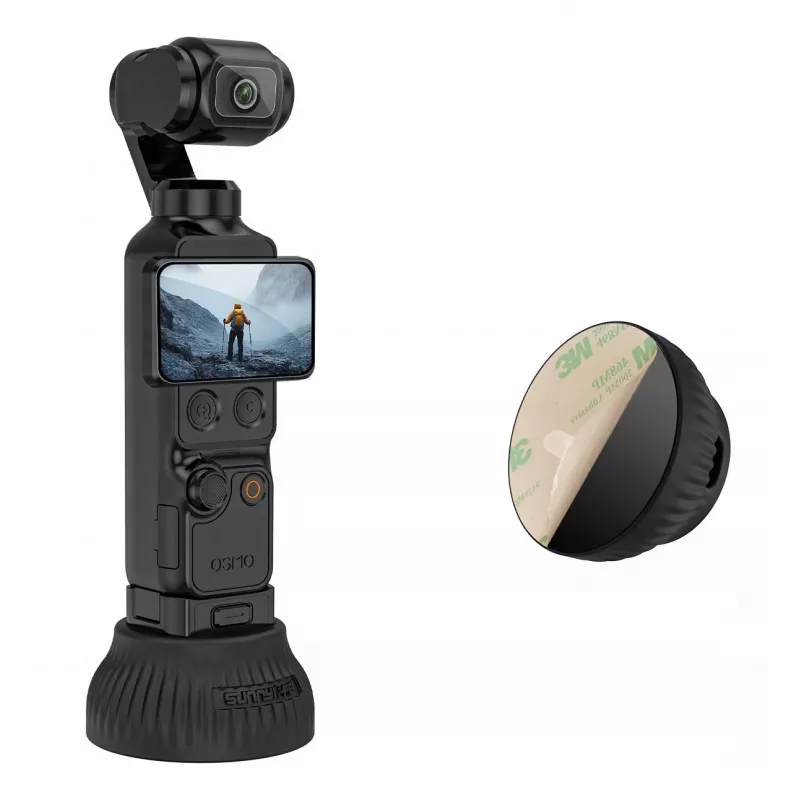 SUNNYLIFE OP4-DZ166-D tarrakiinnitteinen jalustateline DJI Osmo Pocket 3 / 4 -kameralle