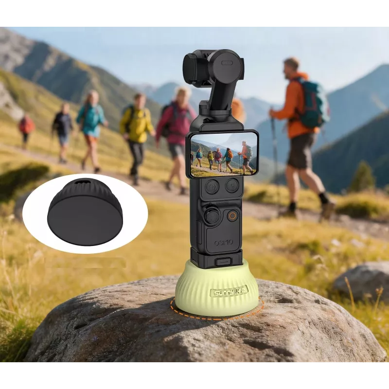 SUNNYLIFE OP4-DZ166-D tarrakiinnitteinen jalustateline DJI Osmo Pocket 3 / 4 -kameralle