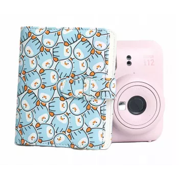 LOVEINSTANT valokuva-albumi 64x Fujifilm Instax Mini 99 41 12 40 11 Evo Liplay Link / siniset pingviinit