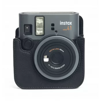 LOVEINSTANT 4-in-1 tarvikesarja Fujifilm Instax Mini 41 -kameraan - musta laukku, albumi, kehykset & tarrat