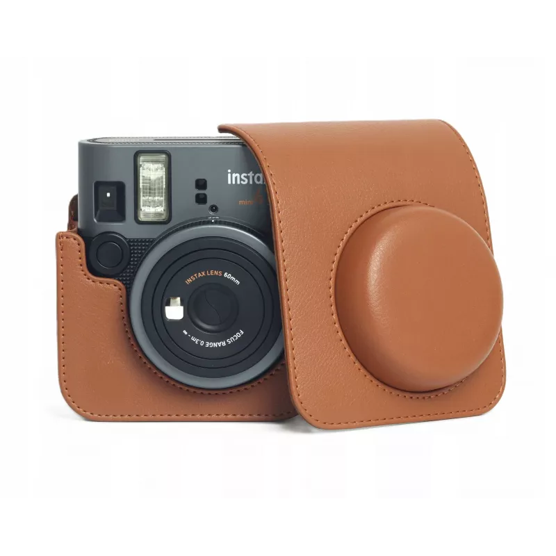 LOVEINSTANT kotelo Fujifilm Instax Mini 41 -kameraan, ruskea