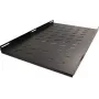 RACKTEL RL-P1000S 19 tuuman 1U kiinteä hylly 1000 mm syvyys 80 kg kantavuus musta