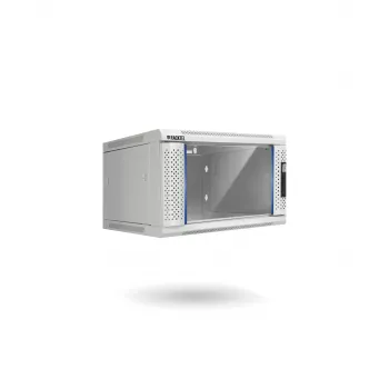 RACKTEL RL-6606WR-G 6U seinäasennettava verkkokaappi 600x600 mm Flat-Pack harmaa