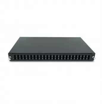 RACKTEL RL-PFWDPX24 24-porttinen SC Duplex -kuidupaneeli, 1U, musta