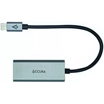 ACCURA USB-C - RJ45 Gigabit Ethernet -sovitin, Space Gray