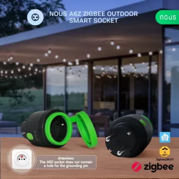 NOUS A6Z ulkoälypistoke Zigbee 1 kpl:n pakkaus energian seuranta