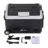 HCALORY D55M+ autojäähdytin Bluetoothilla, 55L, kompressori, -20°C - +20°C, DC 12V/24V, AC 100-240V, musta