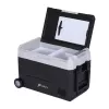 HCALORY D55M+ autojäähdytin Bluetoothilla, 55L, kompressori, -20°C - +20°C, DC 12V/24V, AC 100-240V, musta