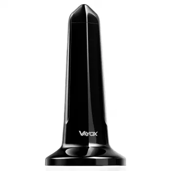 VAYOX VA0127 sisä-DVB-T/T2-antenni, musta, 28 dBi, 3 m koaksiaalikaapeli, USB-käyttöinen