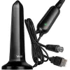 VAYOX VA0127 sisä-DVB-T/T2-antenni, musta, 28 dBi, 3 m koaksiaalikaapeli, USB-käyttöinen