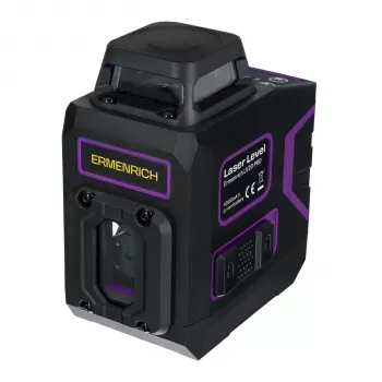 Ermenrich LV20 PRO laservaaitusuuntaisin - vihreä, 2 sädettä, 20 m kantama, itsetasautuva, IP54, Li-Ion