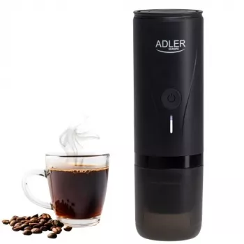 Adler AD 4400 kannettava kahvinkeitin, 20 bar, musta