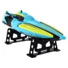 LEAN TOYS RC-vesivene 2.4G keltainen-turkoosi vedenpitävä kauko-ohjattava