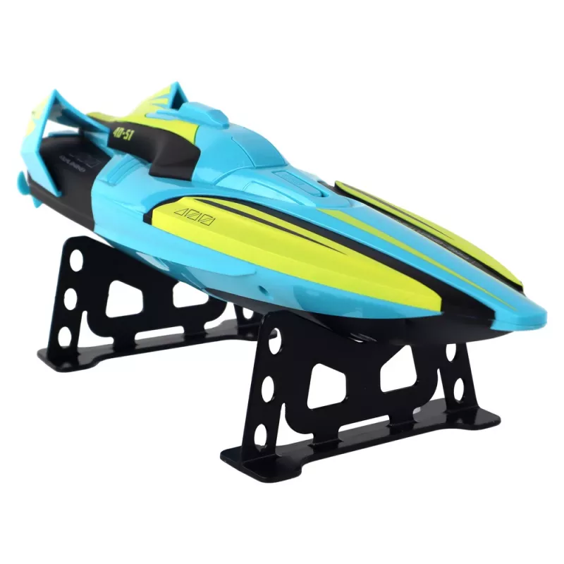 LEAN TOYS RC-vesivene 2.4G keltainen-turkoosi vedenpitävä kauko-ohjattava