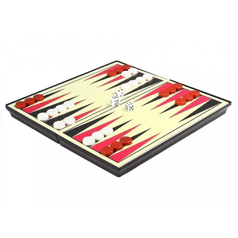 LEAN TOYS magneettinen pelilautasarja 7 in 1 shakki Ludo backgammon tammi