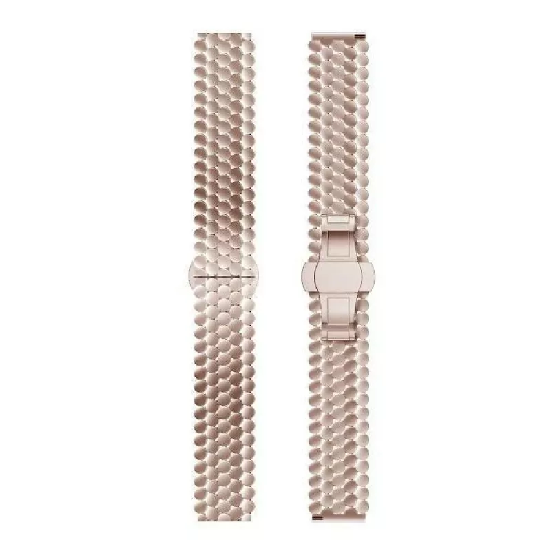 Beline kellonranneke 20mm metalli hunajakenno rose gold