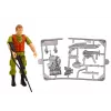 LEAN TOYS Maasto metsästysauto Hunter dinosaurus valot äänet vihreä
