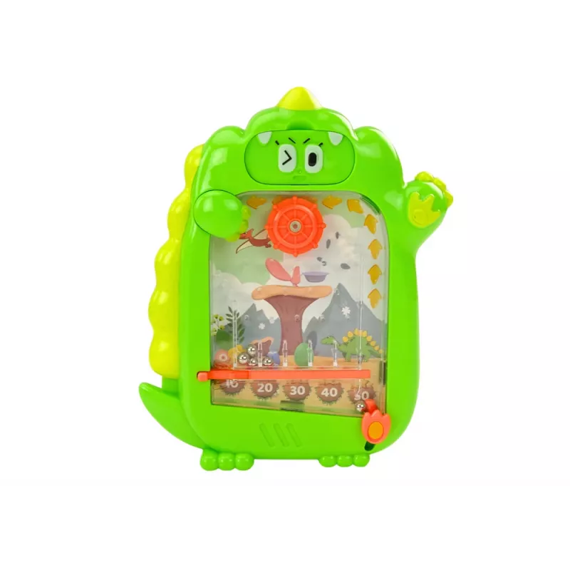 LEAN TOYS Piirustustaulu taskupeli 2in1 vihreä dinosaurus