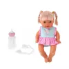 LEAN TOYS Vauvanukke kantoliinassa tuttipullolla, tutilla, puhuu, jokeltaa, pissaa