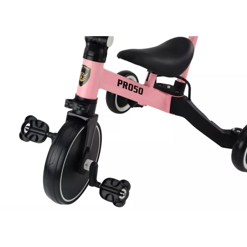 LEAN TRIKE PRO50 Kolmipyörä työntökahvalla vaaleanpunainen