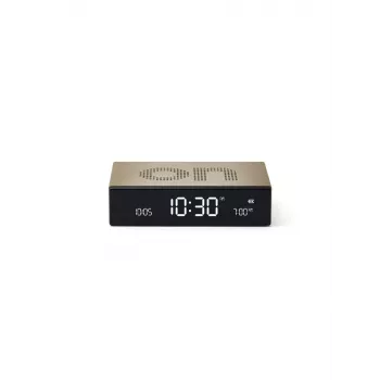Lexon Flip Premium herätyskello kaksipuolinen kulta LR152D
