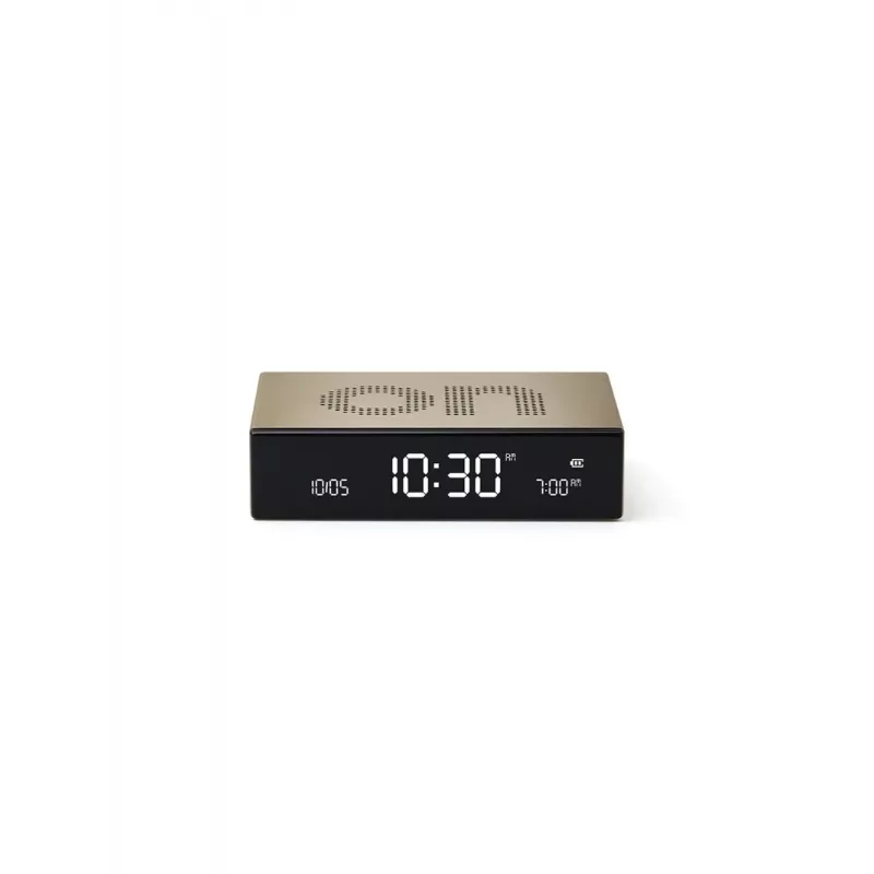 Lexon Flip Premium herätyskello kaksipuolinen kulta LR152D