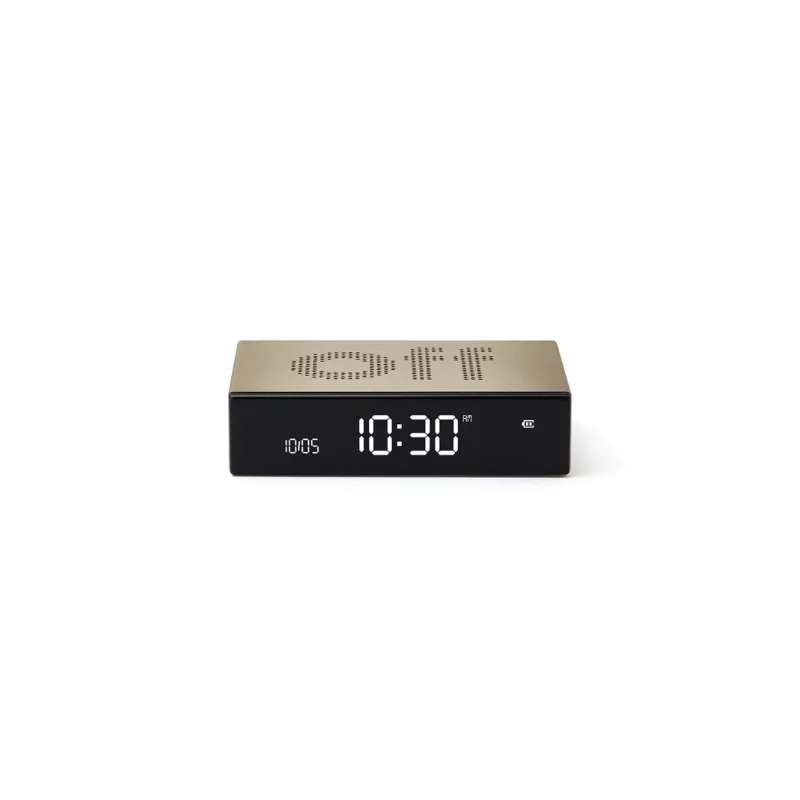 Lexon Flip Premium herätyskello kaksipuolinen kulta LR152D