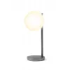 Lexon Bubble Lamp LED-työpöytävalaisin 15W Qi-laturilla, gunmetal