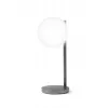 Lexon Bubble Lamp LED-työpöytävalaisin 15W Qi-laturilla, gunmetal