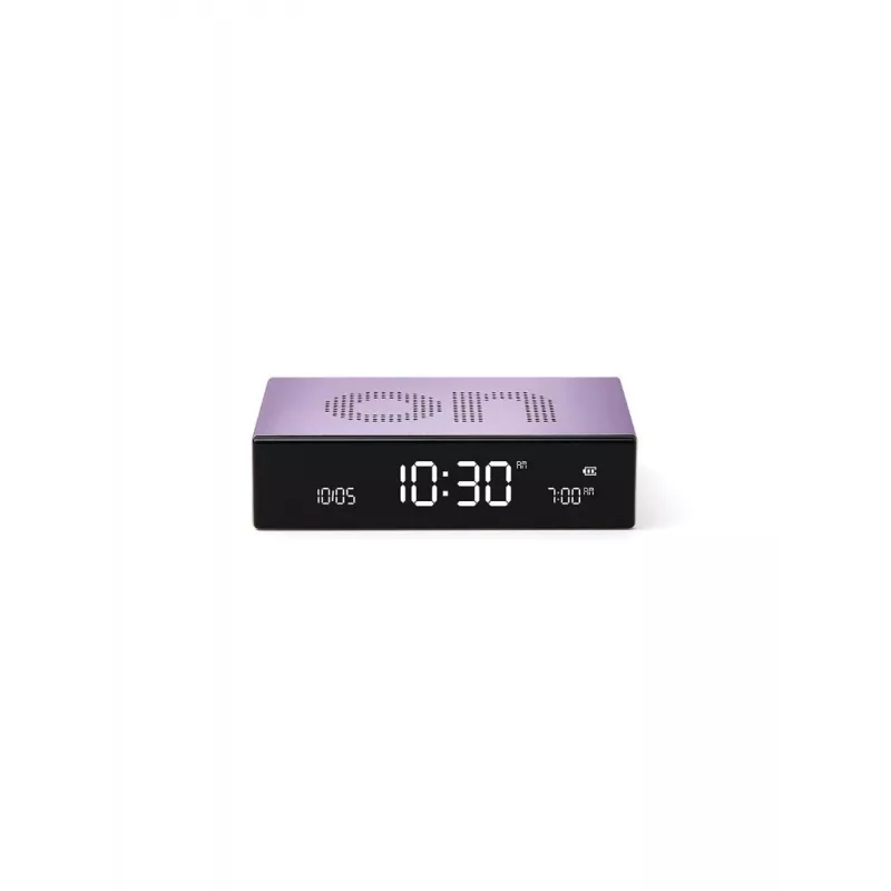 LEXON Flip Premium herätyskello kaksipuolinen violetti LR152LL