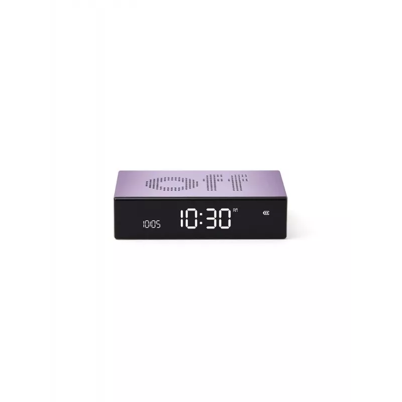 LEXON Flip Premium herätyskello kaksipuolinen violetti LR152LL