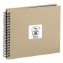 HAMA ALBUM FINE ART 28x24/50 taupe, mustat sivut