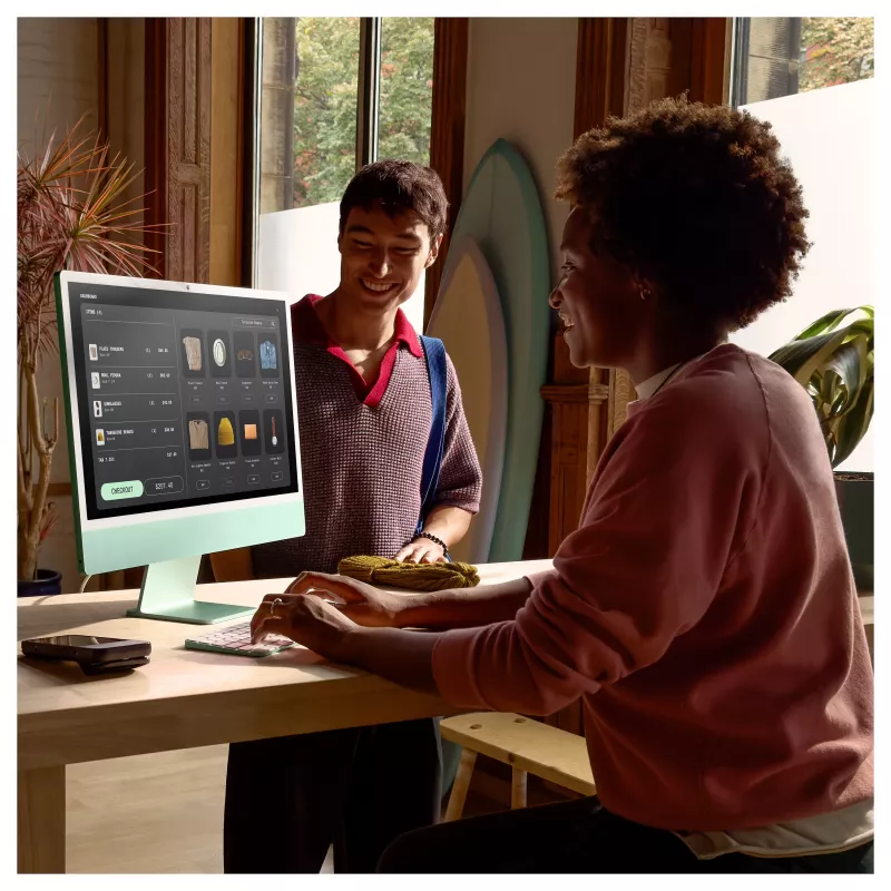Apple iMac Z1K1 23.5-inch 4.5K Retina Display M4 10-Core CPU/10-Core GPU/16-Core Neural Engine 32GB RAM 1TB SSD Gigabit Ethernet Magic Keyboard with Touch ID and Numeric Keypad Magic Mouse hopea