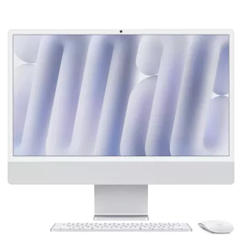 Apple iMac Z1K1 23,5 inch Standard Glass M4 10C CPU/10C GPU/16C Neural Engine 24GB RAM 1TB SSD Gigabit Ethernet Magic Mouse Magic Keyboard numeronäppäimistöllä Touch ID DE hopea