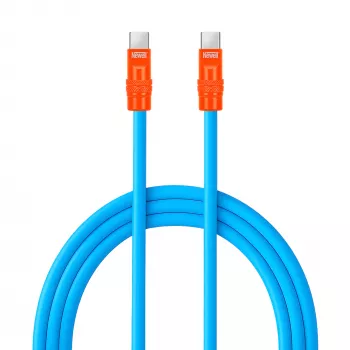 Newell USB-C - USB-C kaapeli 100W, 2 m, silikoni, sininen-oranssi
